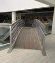 Transition bridge connecting galleries