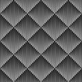 Transition rhombus shape texture diamond geometric seamless pattern, fade lines 3D illusion regular symmetrical geometry tiles