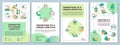 Transition to vegan lifestyle green brochure template
