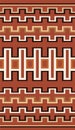 Transitional blanket of Navajo Navaho. Copy of real blanket with realistic proportions. Navajo style geometric textile pattern.