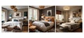 of transitional guest room interior design ai generated