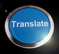 Translate concept icon means changing language in text or conversation - 3d illustration Royalty Free Stock Photo