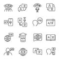 Translate icon vector illustration translator language for bilingual or bi racial communication