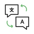 Translate icon vector image.