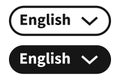 Translate icon . Vector isolated change language button