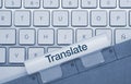 Translate - Inscription on Blue Keyboard Key Royalty Free Stock Photo