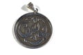 Arabic text(Youssef), Arabic name on a silver pendant, Silver is a chemical element Ag, found in the Earth's crust