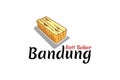 Translation: Bandung specialty toast. Logo for Bandung`s typical Baked bread culinary