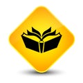 Translation icon elegant yellow diamond button Royalty Free Stock Photo