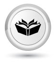 Translation icon prime white round button Royalty Free Stock Photo