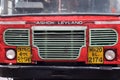 Translation: The red local public bus in Aurangabad