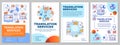 Translation services brochure template layout. Foreign language translation. Flyer, booklet, leaflet print design with