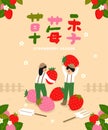 Translation - strawberry season, spring is coming