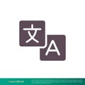 Translation, Translator Icon Vector Logo Template Illustration Design. Vector EPS 10