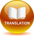 Translation web button golden color