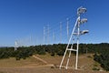 Translation wind turbine in Hozalla. Burgos. Spain