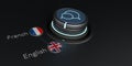 Translator Rotary Knob English French