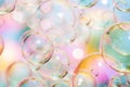 Translucent Abstract Bubbles Floating in Air Royalty Free Stock Photo