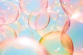 Translucent Abstract Bubbles: Graceful Colors in Air Royalty Free Stock Photo