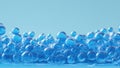 Abstract Blue Gel Bubbles Background Royalty Free Stock Photo