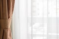 Translucent curtain window Royalty Free Stock Photo