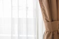 Translucent curtain window Royalty Free Stock Photo