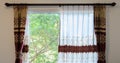 Translucent curtain window Royalty Free Stock Photo