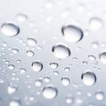 Translucent Elegance: Abstract Water Droplets in Soft Morning Light