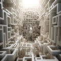 Translucent Geometric Maze: A Visual Representation of Stress