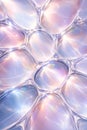 Translucent Glass Voronoi Pattern With Light Refraction And Soft Pastel Glow Royalty Free Stock Photo