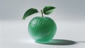 Photorealistic image of a translucent fruit with texture on a white background Royalty Free Stock Photo
