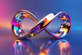 translucent infini sign, AI generated Royalty Free Stock Photo