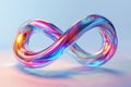 translucent infini sign, AI generated Royalty Free Stock Photo