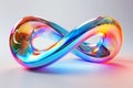 translucent infini sign, AI generated Royalty Free Stock Photo
