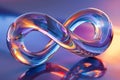 translucent infini sign, AI generated Royalty Free Stock Photo