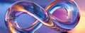 translucent infini sign, AI generated Royalty Free Stock Photo