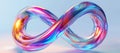 translucent infini sign, AI generated Royalty Free Stock Photo