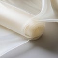 Translucent Layers: A Neo-plasticist Roll Of Ivory Fabric