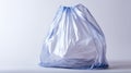 Blue Plastic Garbage Bag Royalty Free Stock Photo
