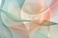 Translucent overlapping shapes in soft colors, creating depth in a minimalist design Royalty Free Stock Photo