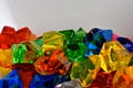 Translucent plastic gem stones