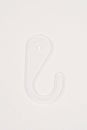 Translucent plastic hook Royalty Free Stock Photo