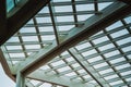 The translucent roof in the cloudy day Royalty Free Stock Photo