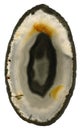 Translucent slice agate.