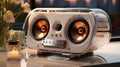 Translucent speaker, Speaker high-end, acrylic case, stereo audio