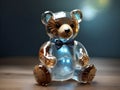 Translucent Teddy Whimsy: Adorable Invisible Bear Art