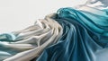 Translucent thin fabric fluttering in the wind. Abstract wavy background Royalty Free Stock Photo