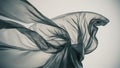 Translucent thin fabric fluttering in the wind. Abstract wavy background Royalty Free Stock Photo