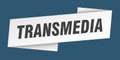 transmedia banner template. transmedia ribbon label.