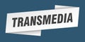 transmedia banner template. transmedia ribbon label. Royalty Free Stock Photo